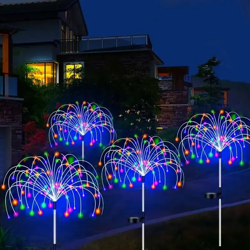 Solar Firework LED Stake Lights 6