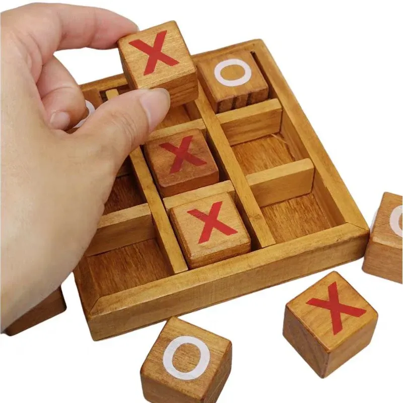 Classic Wooden Tic Tac Toe Game 6