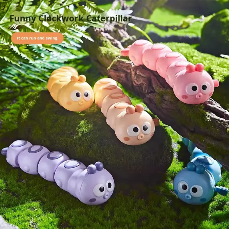 Cute Chained Caterpillar Wind-Up Crawling Toy 2