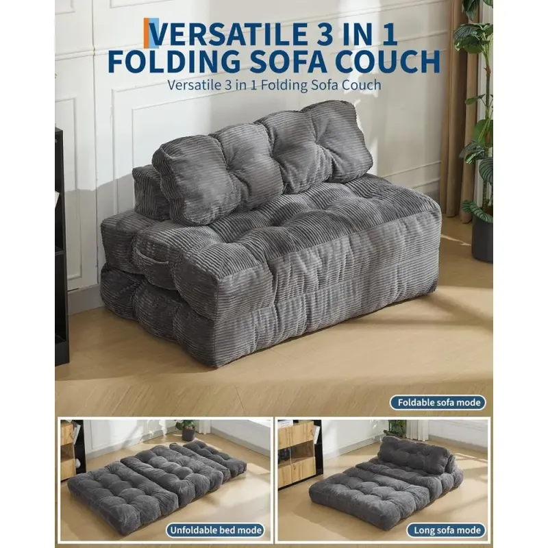 Convertible Sleeper Chair with Pillow 4