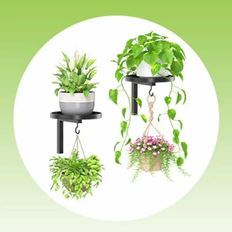 Wall Mounted Plant Shelf Set (2-Pack) 4