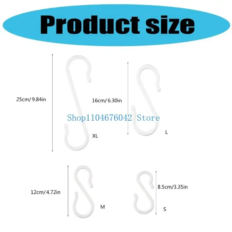 No Drill S Hooks - 5 Pack 6