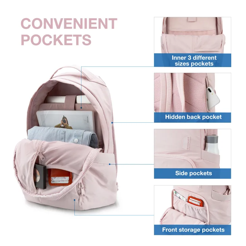 BAGSMART Women's Laptop Backpack 5