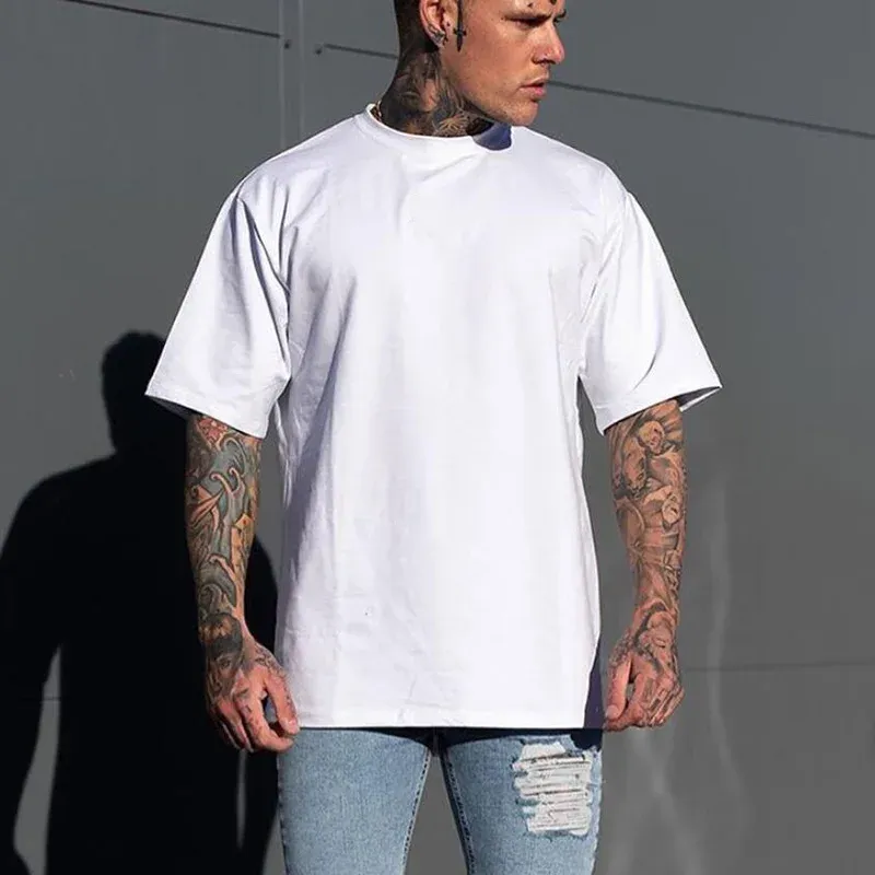 Men's 100% Cotton Oversized Crew Tee 1