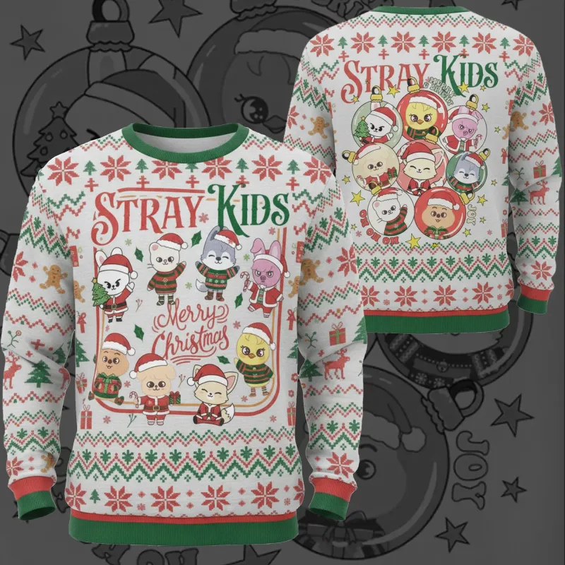 SKZOO 3D Christmas Ugly Sweater Sweatshirt 1