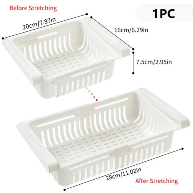Pull Out Fridge Drawer Organizer 6