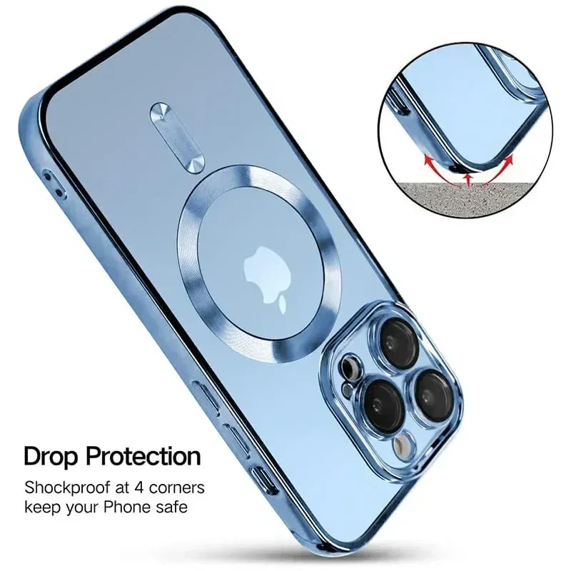 Clear Magnetic iPhone Case with Lens Guard 4