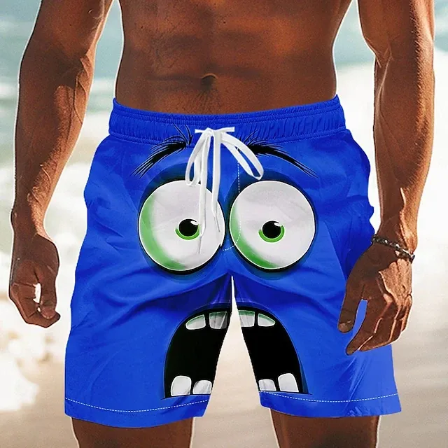 Funny Face 3D Printed Board Shorts 1