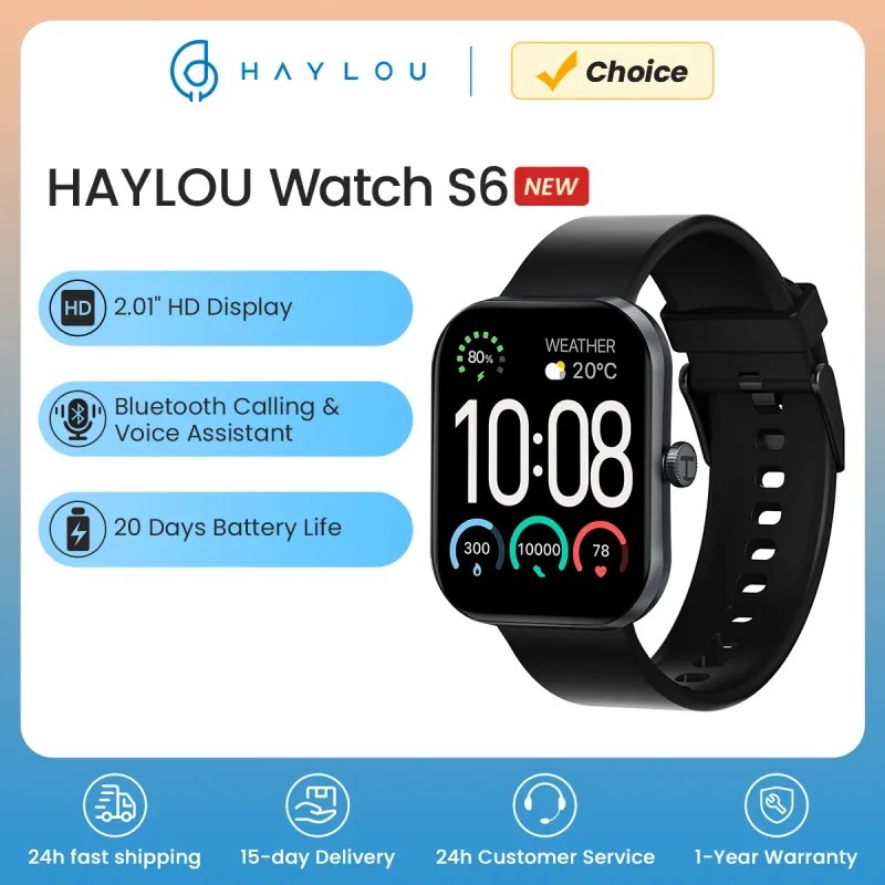 HAYLOU S6 Smartwatch - 2.01" HD Display 1