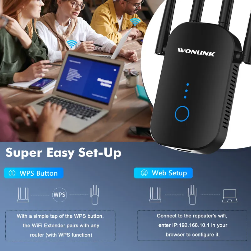 Wonlink 1200Mbps WiFi Repeater 4