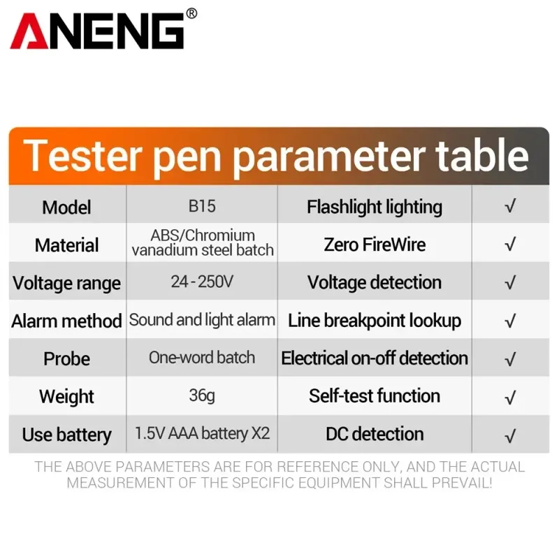 ANENG B15 Voltage Tester Pen 6
