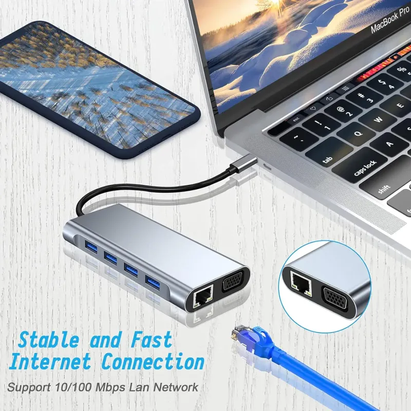 7-in-1 USB C Hub Adapter 5