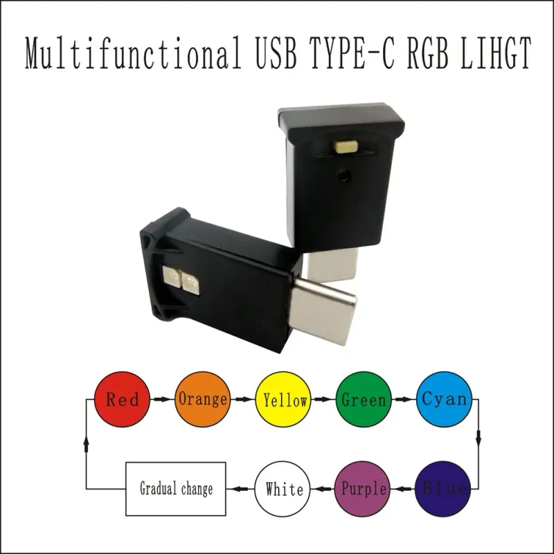 Mini Type-C RGB Ambient Light for Tesla 5