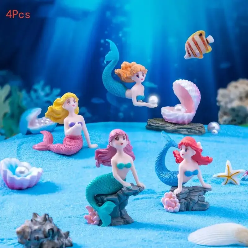 Little Mermaid Aquarium Figurine Set 1