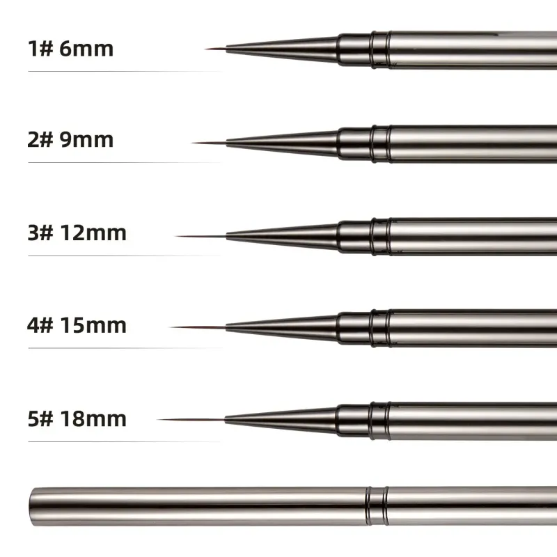 5PC Nail Liner Brush Set 6