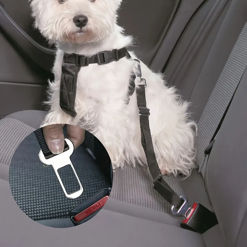 Pet Seat Belt Clip Metal Adapter 4