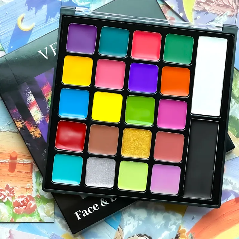 22-Color Face & Body Paint Palette 6
