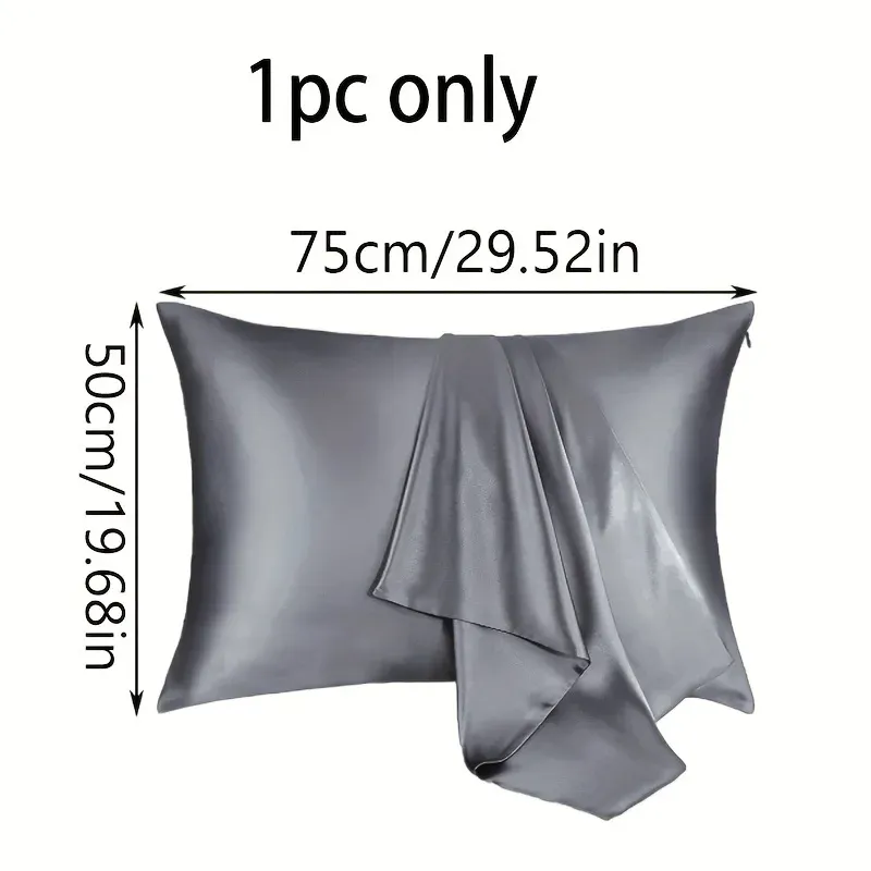 Satin Pillowcase 21 Momme 600TC Zipper 3