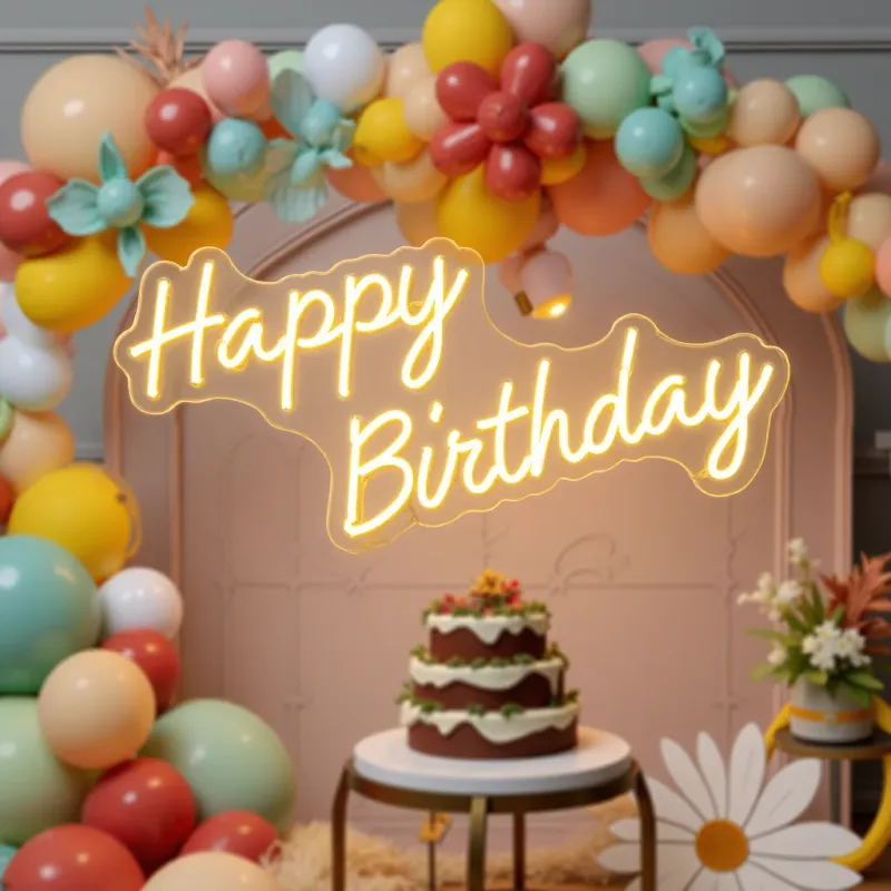 Happy Birthday LED Neon Sign 1