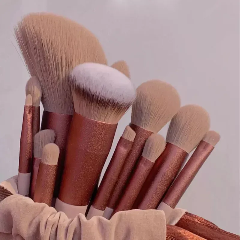 13-Piece Soft Makeup Brush Set with Bag 2