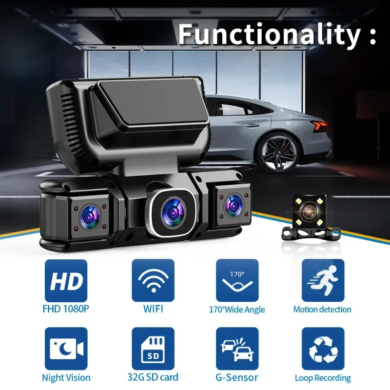 360° 4-Camera Car DVR with WiFi 2