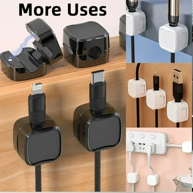 Magnetic Cable Organizer Clips Set 6