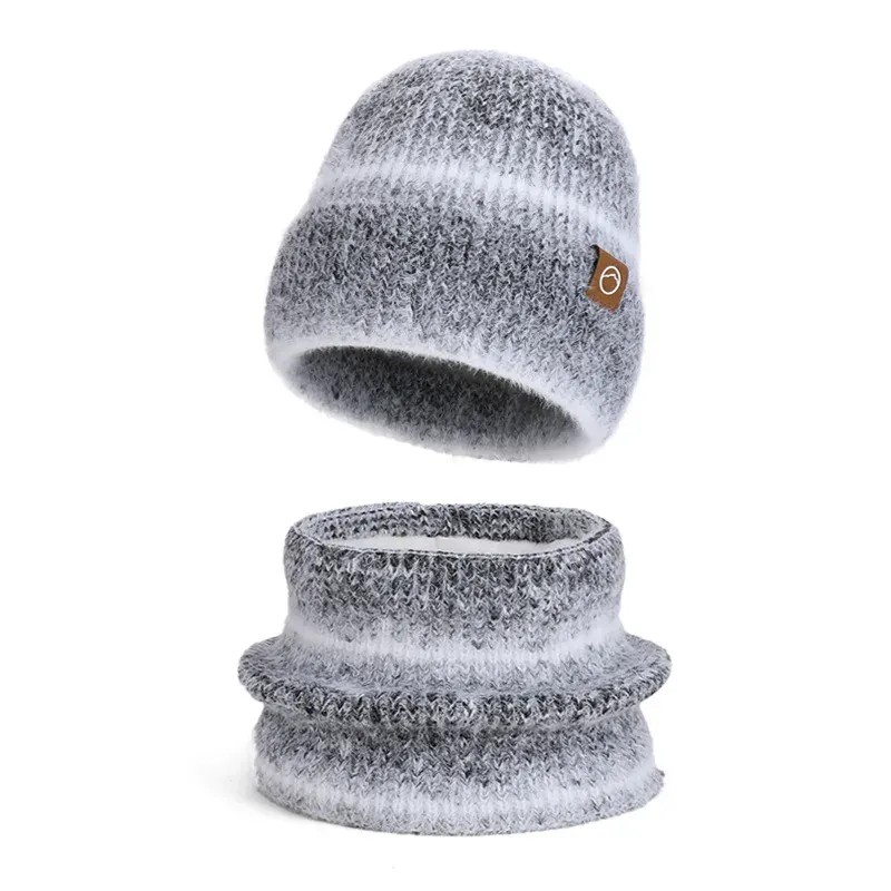 Women's Winter Hat Scarf Beanie Set 6
