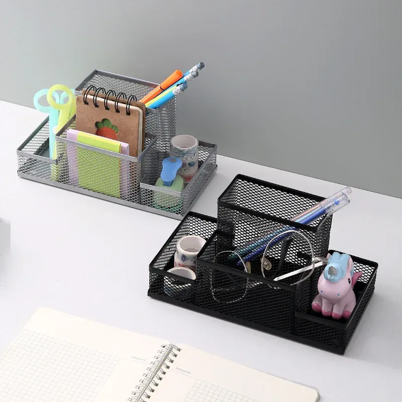 Metal Mesh Pen Holder Organizer 3