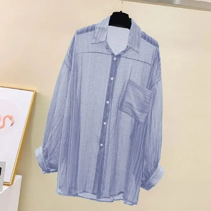 Sheer Chiffon Summer Cardigan Blouse 5