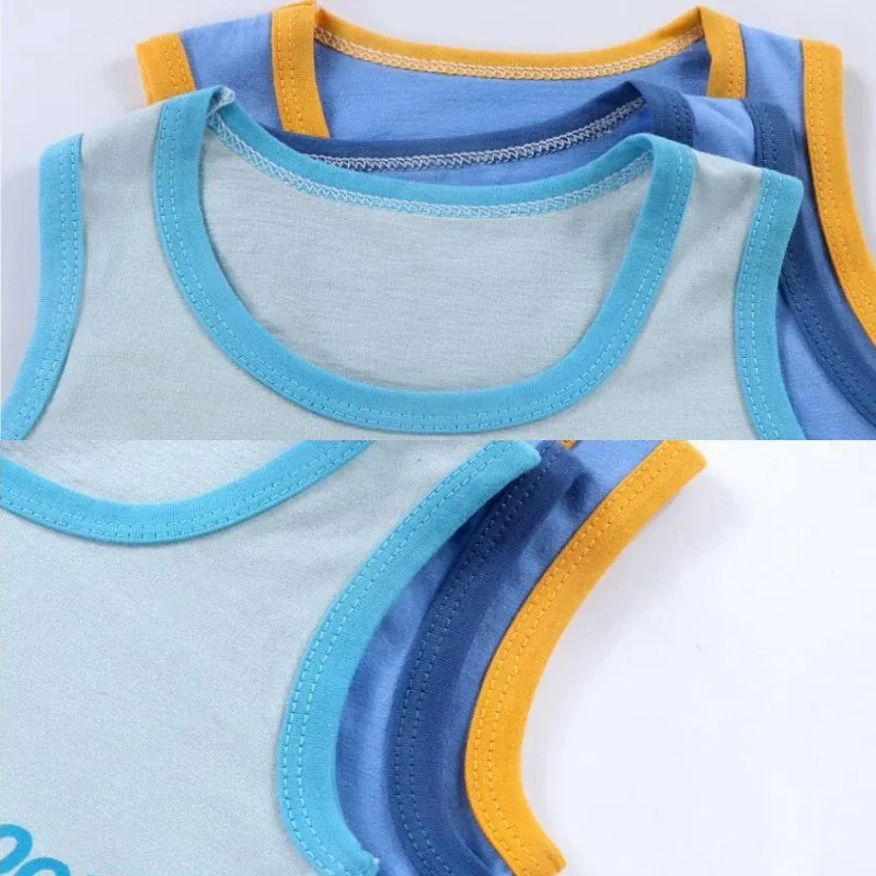 Cartoon Lion Kids Vest Shorts Set 6