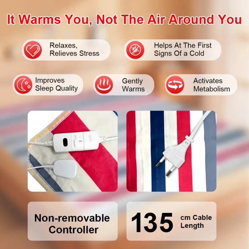 Electric Heated Blanket 70x150cm with Timer 3
