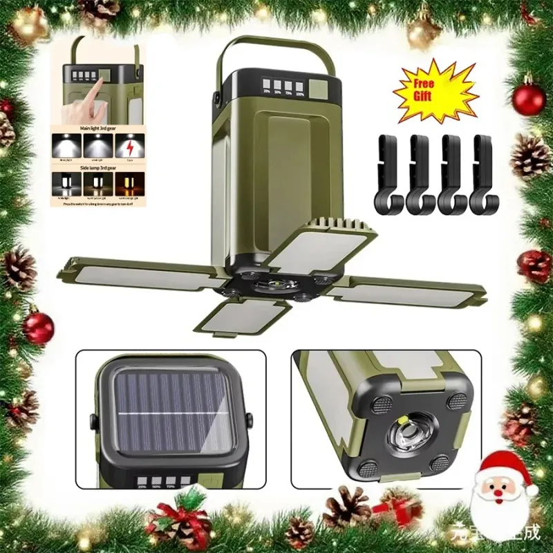 Solar Rechargeable LED Camping Light 1