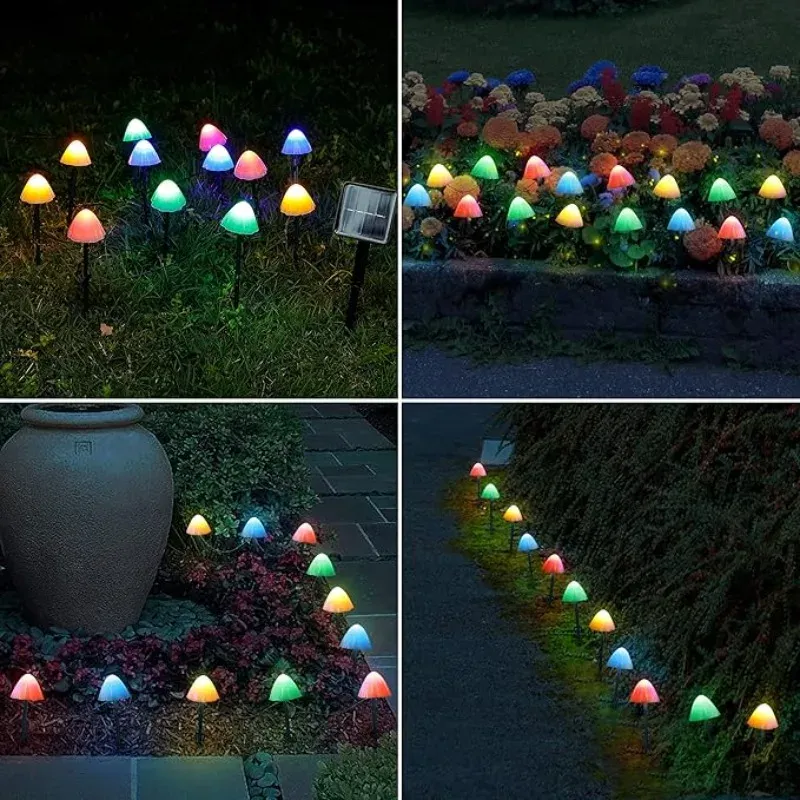 Solar Mushroom Pathway Lights 6