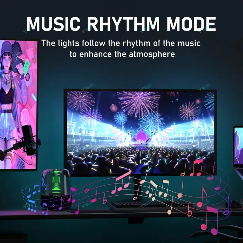RGBIC USB LED Strip for Monitor Backlight 5