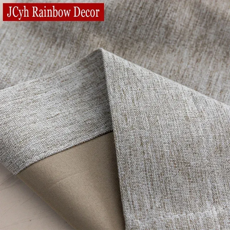 Linen Blackout Thermal Curtains 4
