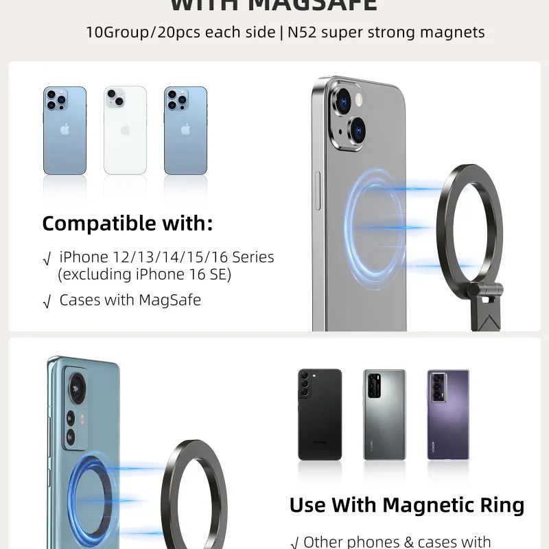 Dual Side Magnetic Car Phone Holder 5