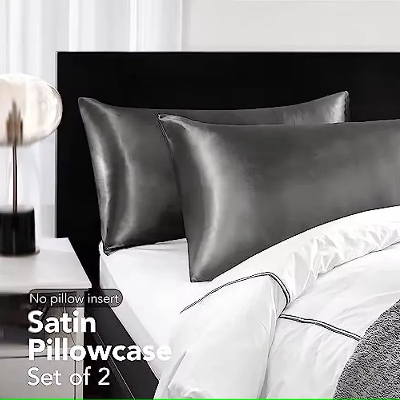 Coral Satin Pillowcase Set of 2 3