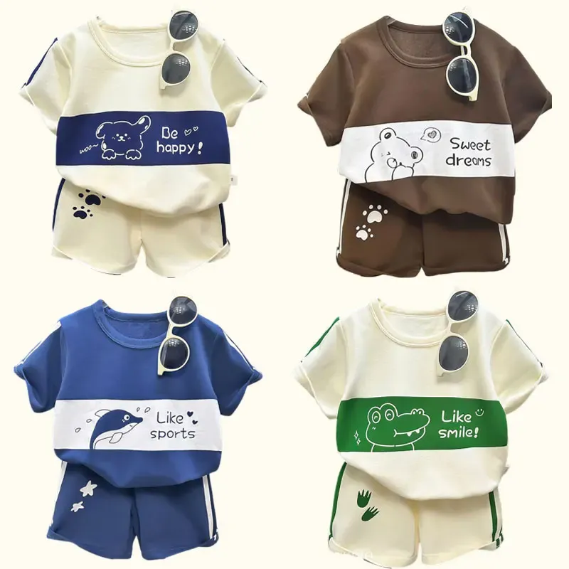 Kids Striped T-Shirt & Shorts Set 5