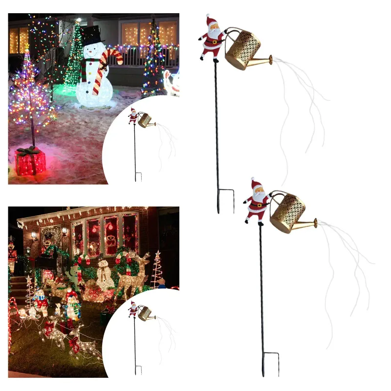Santa Watering Can Solar Lantern 6