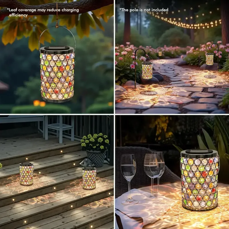 Mosaic Crystal Solar Lanterns 5
