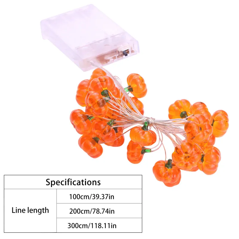 Pumpkin Eyeball LED String Lights 3