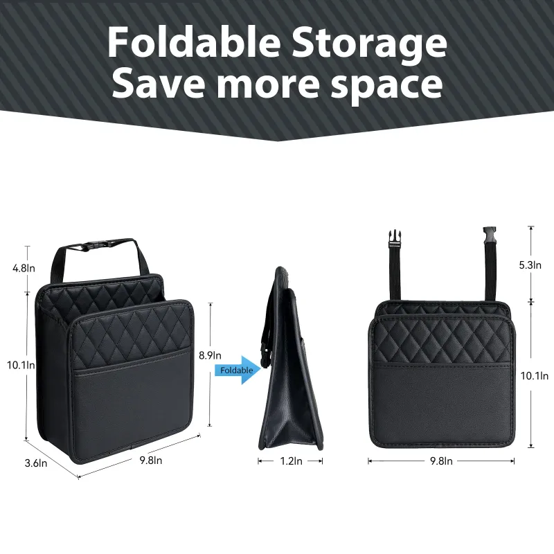 PU Leather Car Seat Back Organizer 6
