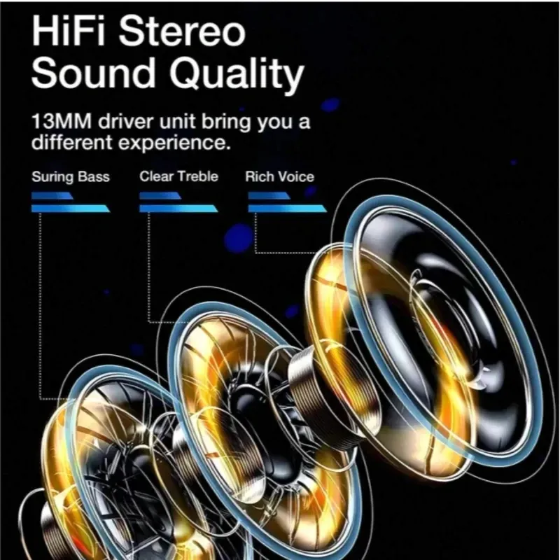 TWS Wireless ANC Earbuds Bluetooth 5.4 4
