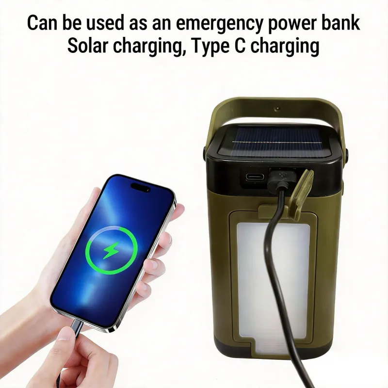 Solar LED Camping Lantern with Power Bank 4