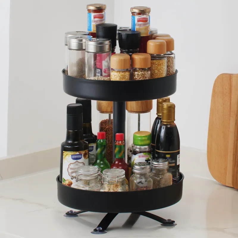2-Tier Rotating Spice Rack 6