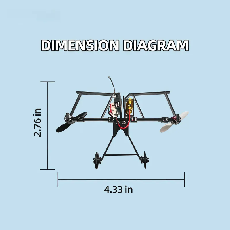 RC Paper Airplane Kit with Gyro Stabilizer 7