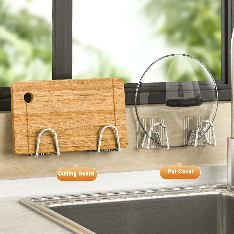 Acrylic Adhesive Sink Sponge Holder Caddy 2