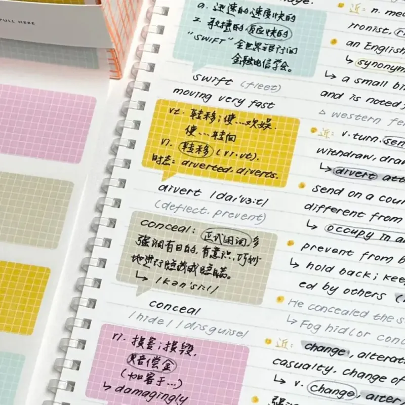 100PCS Creative Pull-out Sticky Notes Set 6