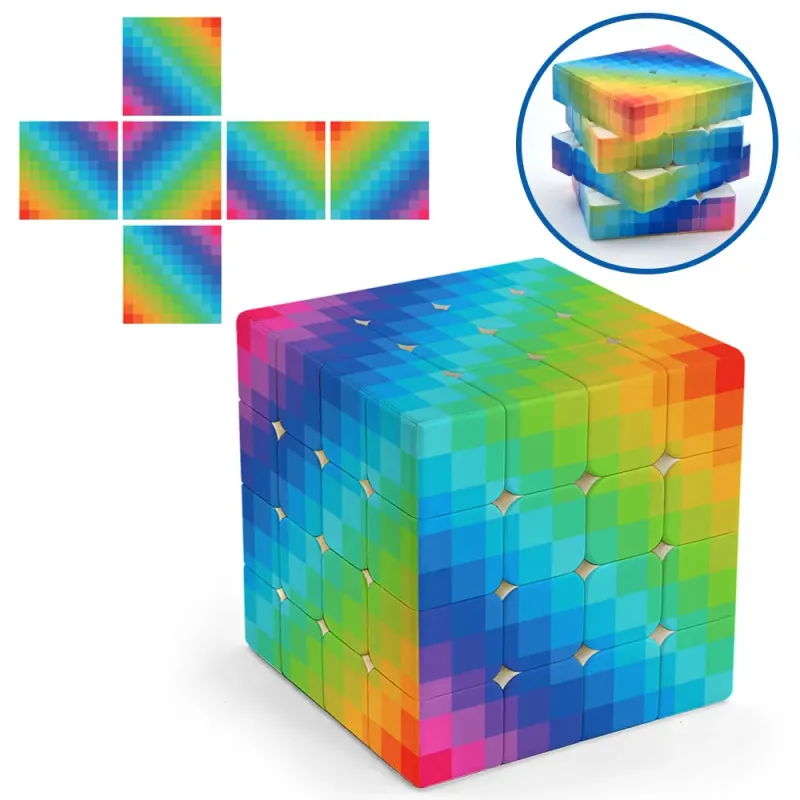 Mosaic 4x4 Colorful Speed Cube Set 3