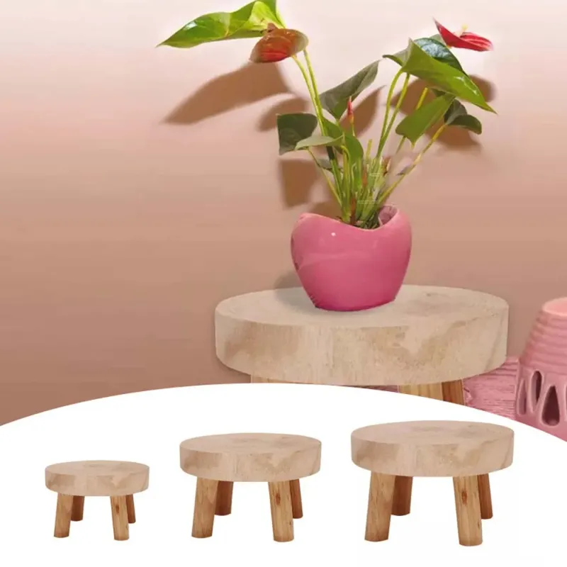 Wooden Plant Stand Shelf 3